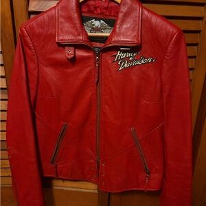 Harley-Davidson Vibrant Red Biker Jacket